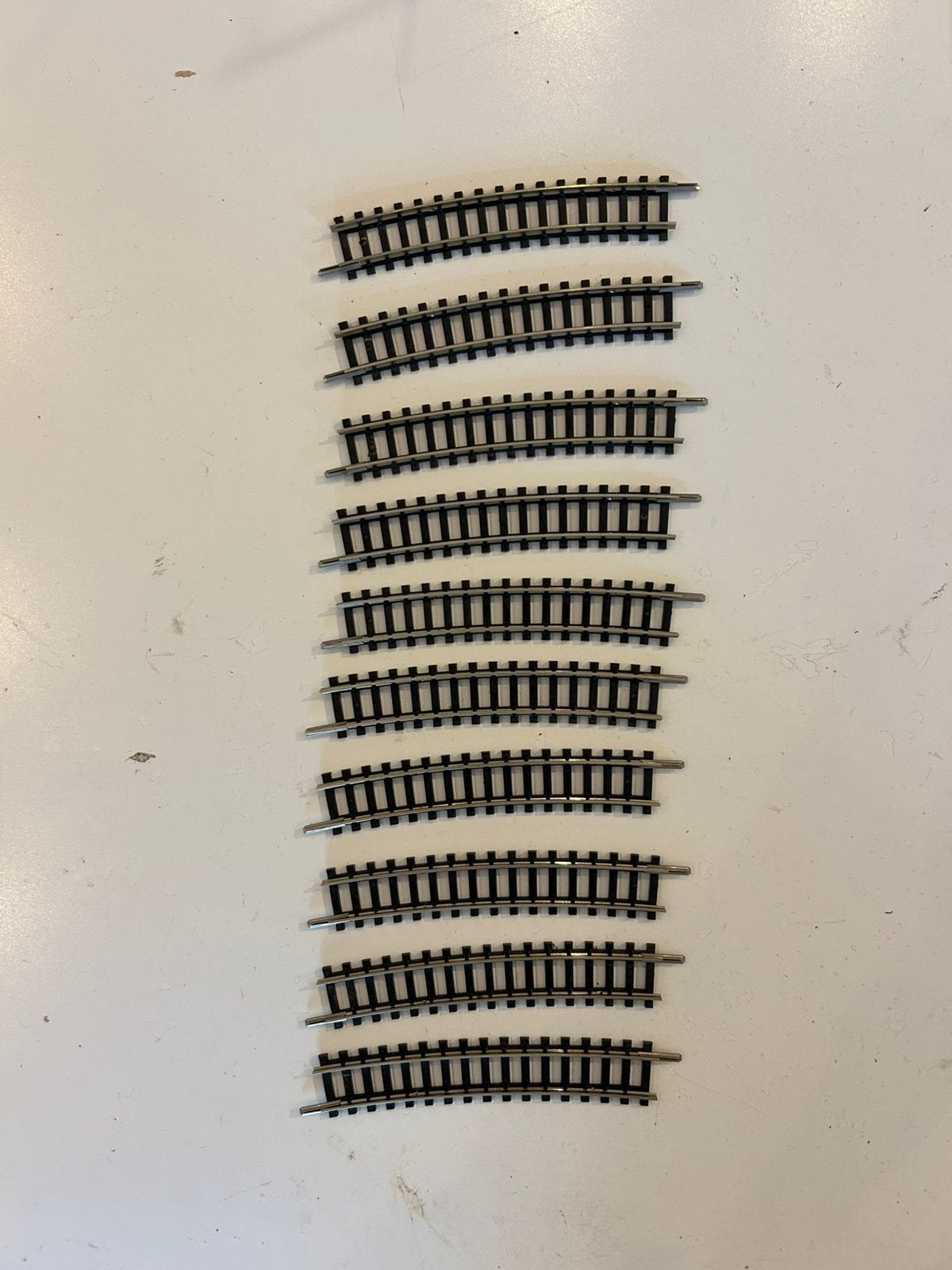 Minitrix 14917 rails N-spoor 10 stuks, Gebruikt, Gelijkstroom, Verzenden, Trix