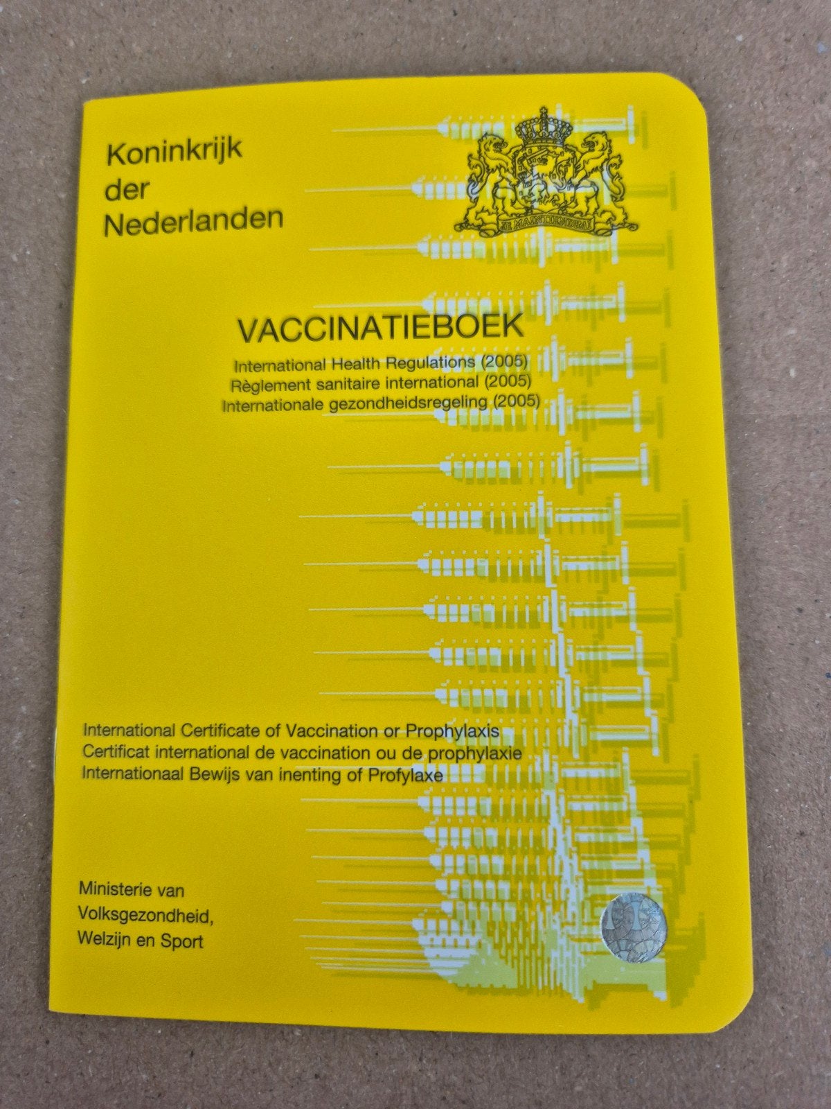 Gele vaccinatieboekje, Boeken, Verzenden