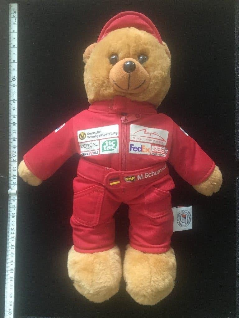 Michael Schumacher teddybeer (origineel), Ophalen of Verzenden, Gebruikt, Formule 1