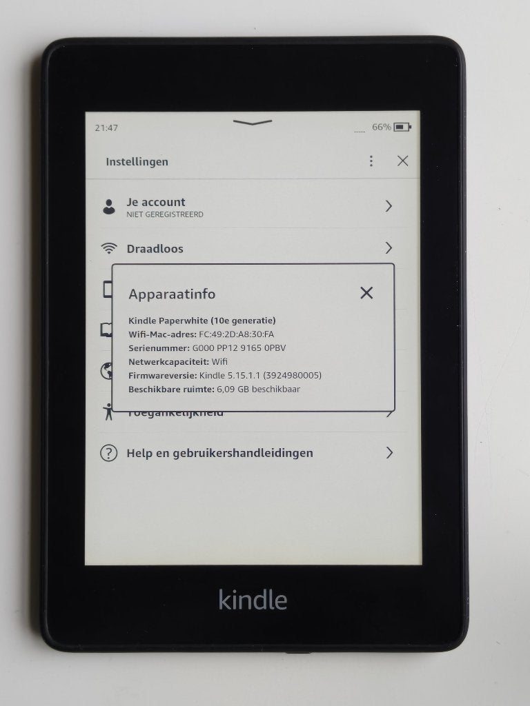 Kindle Paperwhite 10e generatie ereader 8GB (E33), Kindle-feedback@amazon.com, Amazon.com, Inc., Ophalen of Verzenden, Zo goed als nieuw