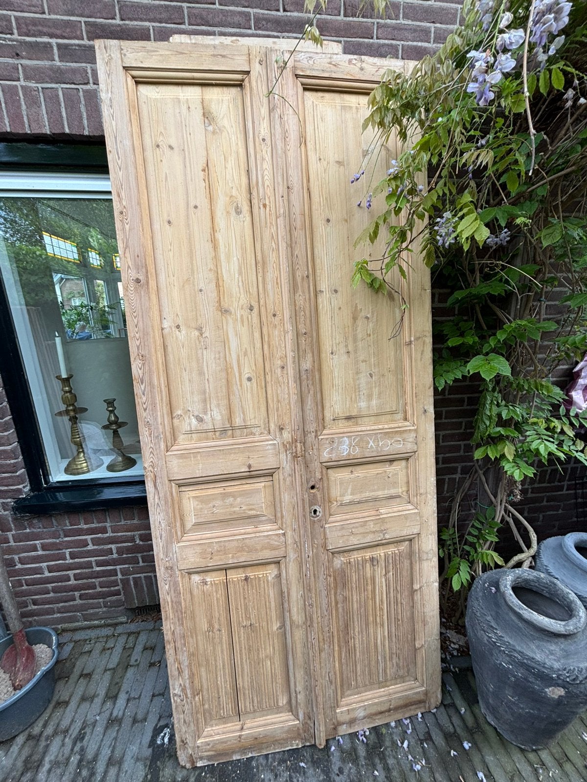 Oude set deuren paneeldeuren kastdeuren, Ophalen