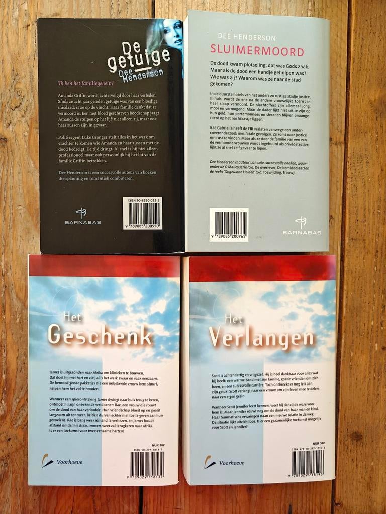 4 Boeken van Dee Henderson., Boeken, Ophalen of Verzenden, Zo goed als nieuw