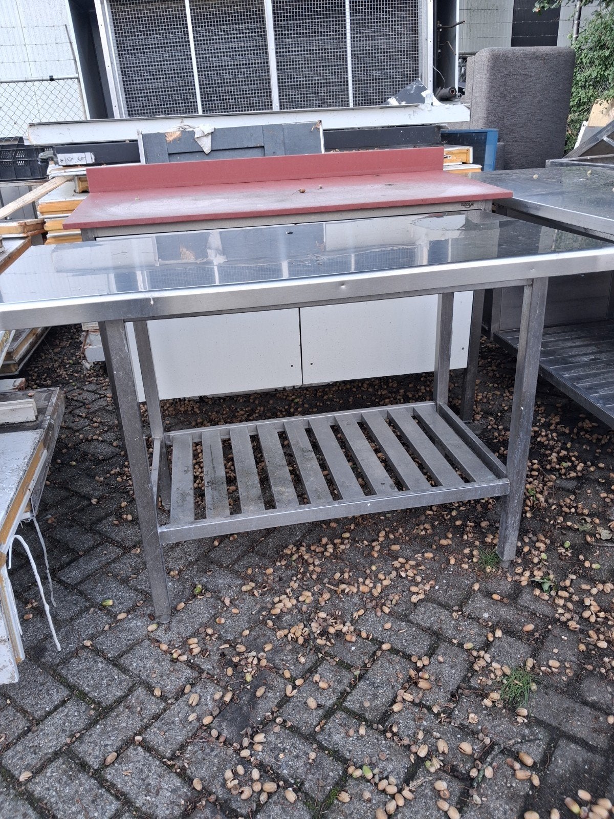rvs tafel, Ophalen