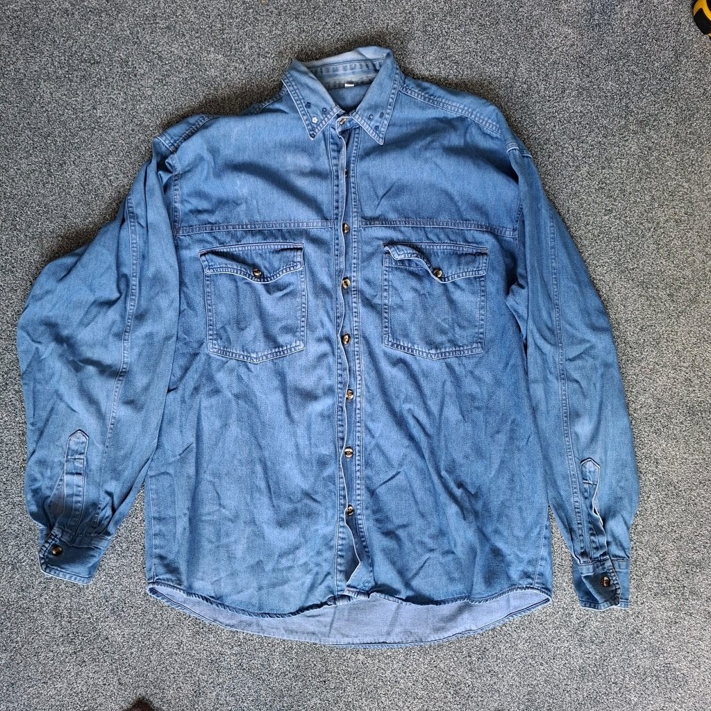Spijkerblouse Maat L, Ophalen, Blauw, Maat 42/44 (L), Onbekend
