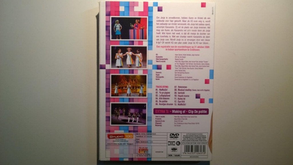 K3 - Mamasé Show (DVD), Alle leeftijden, Ophalen of Verzenden, Zo goed als nieuw, Concert
