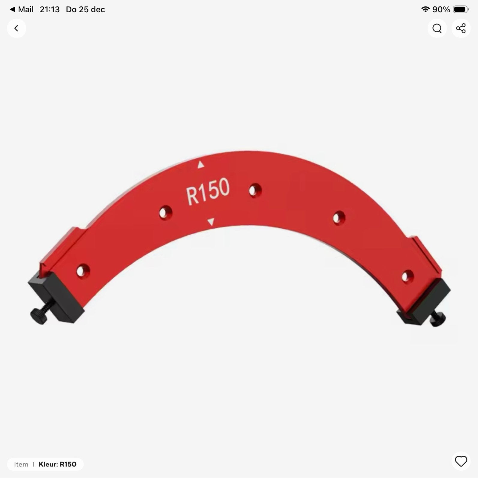 Radius Freesmal R 150 - aluminium voor binnen en buiten hoek, Ophalen of Verzenden, Nieuw, Overige typen, Overige merken