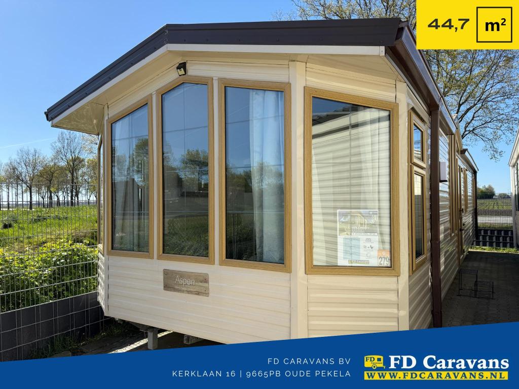 Willerby Aspen 12.10x3.70 2 Slpk DG CV Incl. Transport, Tot en met 4