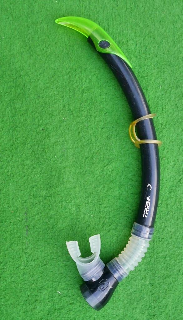Luxe snorkel met waterloosventiel, Tribord, Ophalen of Verzenden, Zo goed als nieuw, Snorkel
