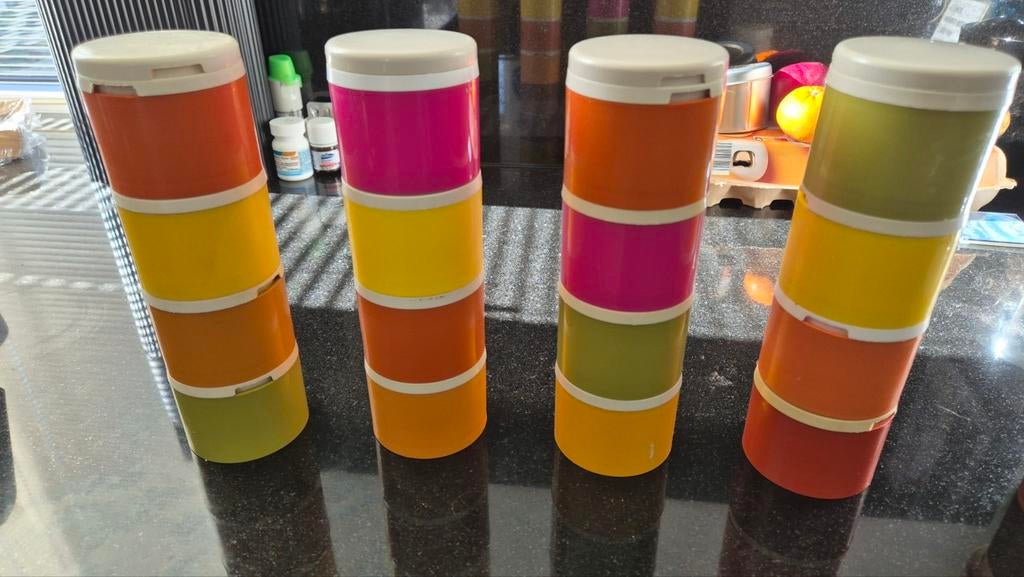 Vintage Tupperware kruiden potjes, strooiers, Ophalen of Verzenden
