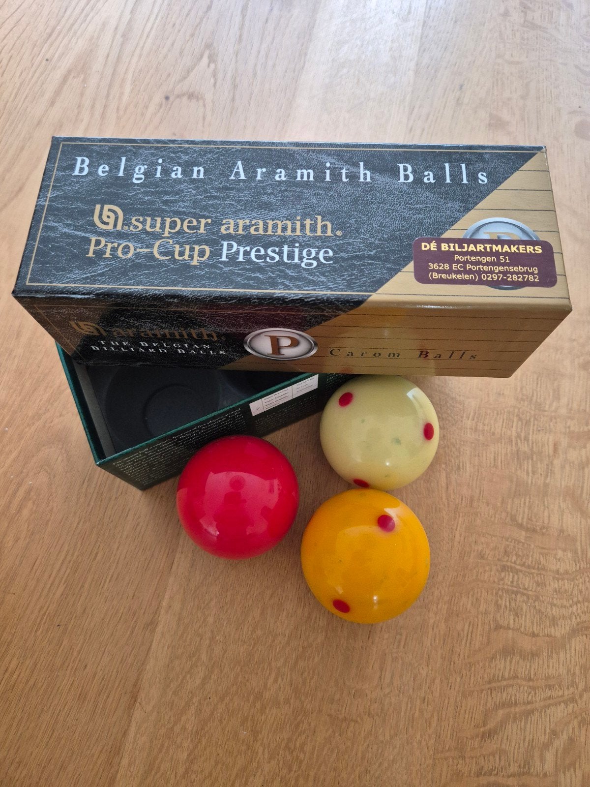 Belgische Aramith Biljartballen - Super Aramith Pro-Cup, Sport en Fitness, Biljarten en Poolen, Ophalen of Verzenden, Zo goed als nieuw
