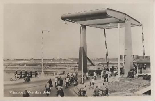 Vlissingen Keersluisbrug, Verzenden, 1940 tot 1960, Ongelopen, Zeeland