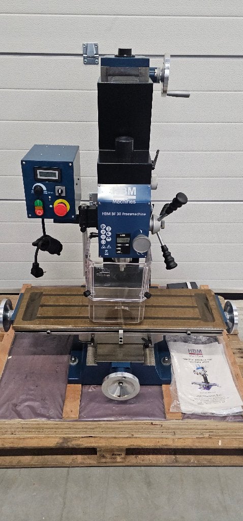 HBM BF 30 Freesmachine met Grote Tafel - 230 Volt - 1100 W., Ophalen of Verzenden, Zo goed als nieuw, Elektrisch, Overige soorten