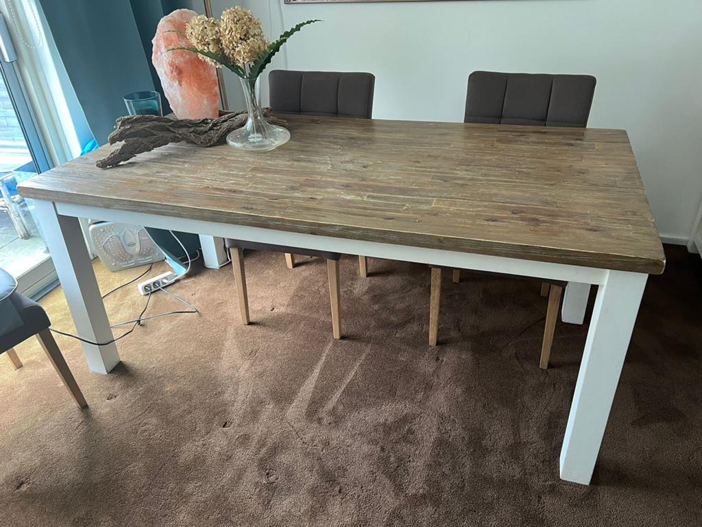 Mooie Eettafel, Ophalen, 50 tot 100 cm, Zo goed als nieuw, 150 tot 200 cm