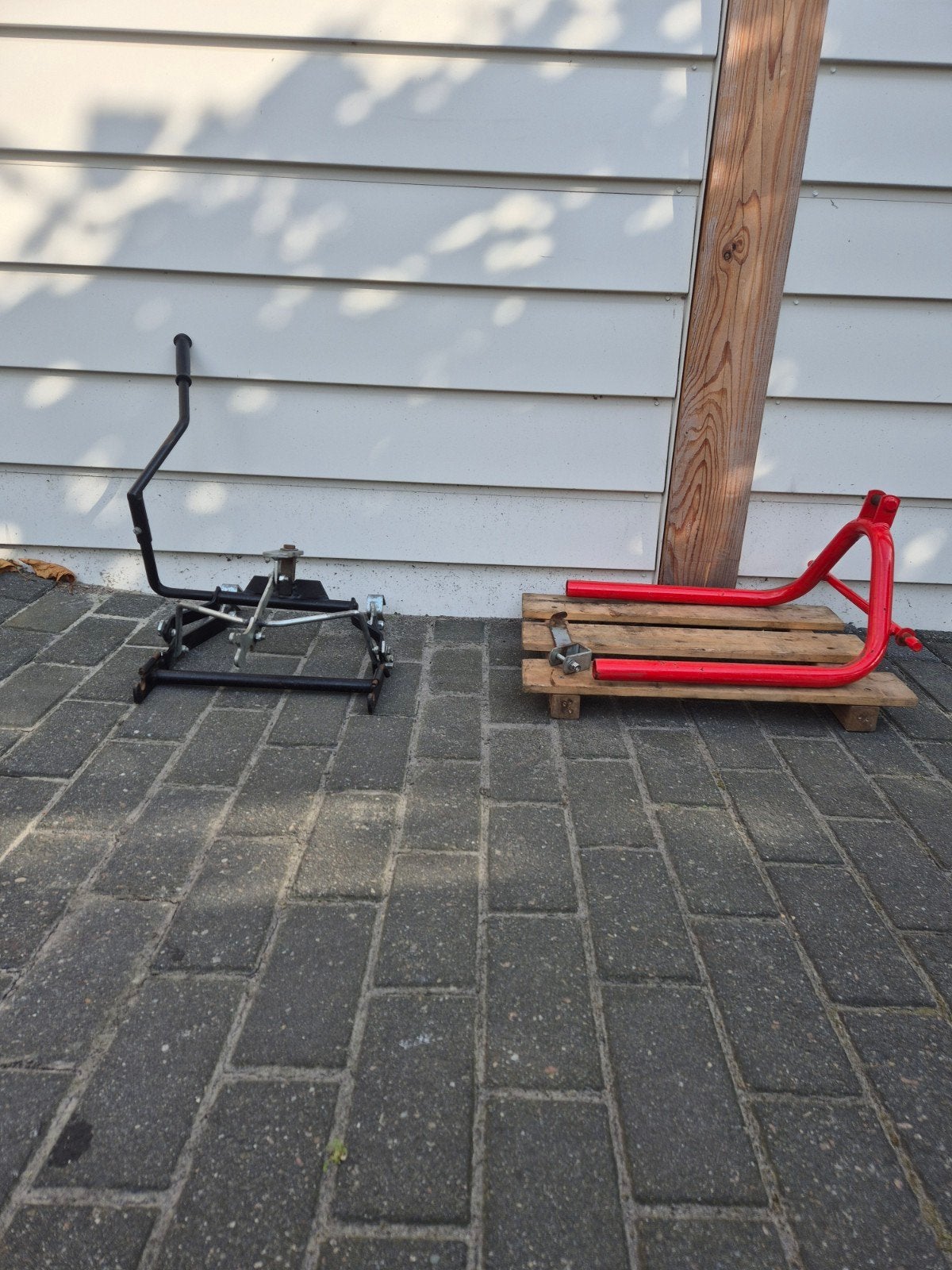 Berg hefrichting met pallet en palletvork voor skelter, Ophalen, Gebruikt, Berg