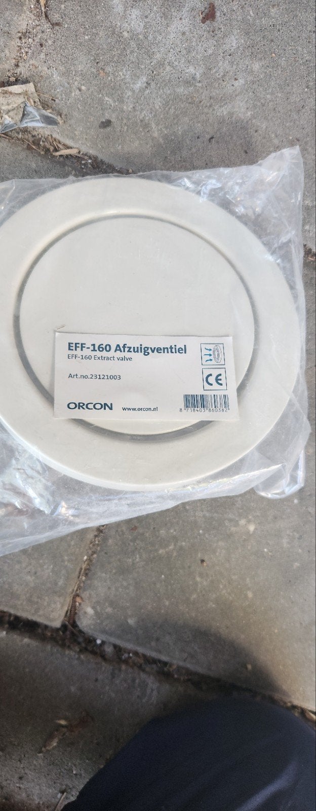 ORCON EFF-160 Afzuigventiel - Nieuw in verpakking, Ophalen of Verzenden, Nieuw, Afzuiger