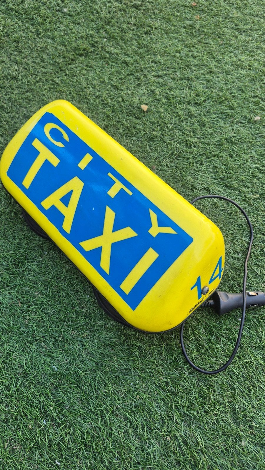 City Taxi dakbord - werkt goed, Auto diversen, Auto-accessoires, Ophalen of Verzenden, Gebruikt