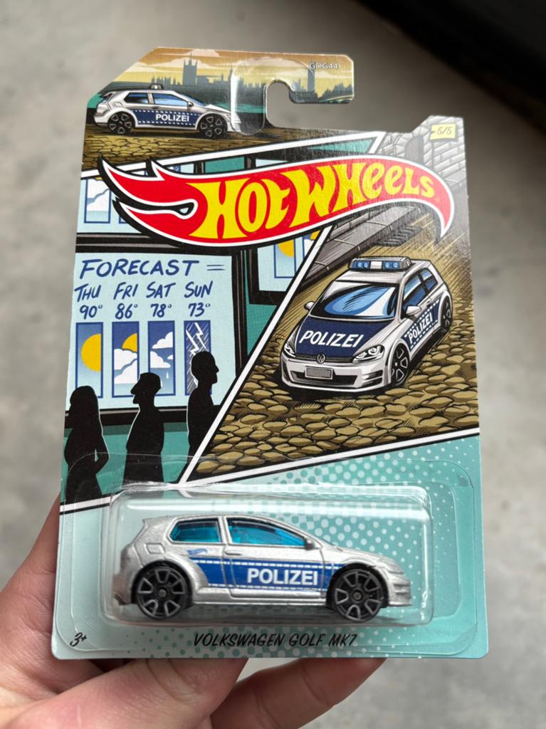 Hot Wheels Volkswagen Golf MK7 - Polizei, Ophalen of Verzenden, Nieuw, Auto