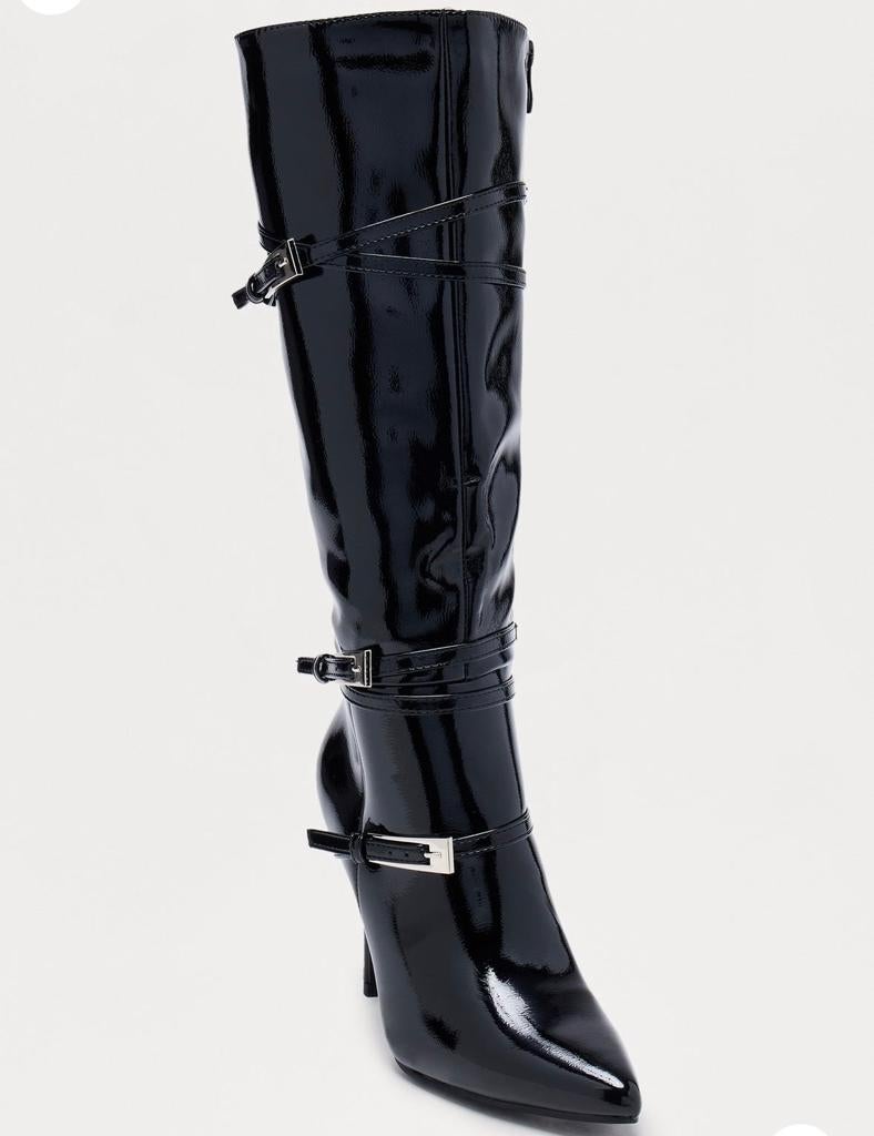 Fashion Nova Zwarte Overknee Laarzen maat 40 - Nieuw, Kleding | Dames, Ophalen of Verzenden, Nieuw, Zwart, Hoge laarzen