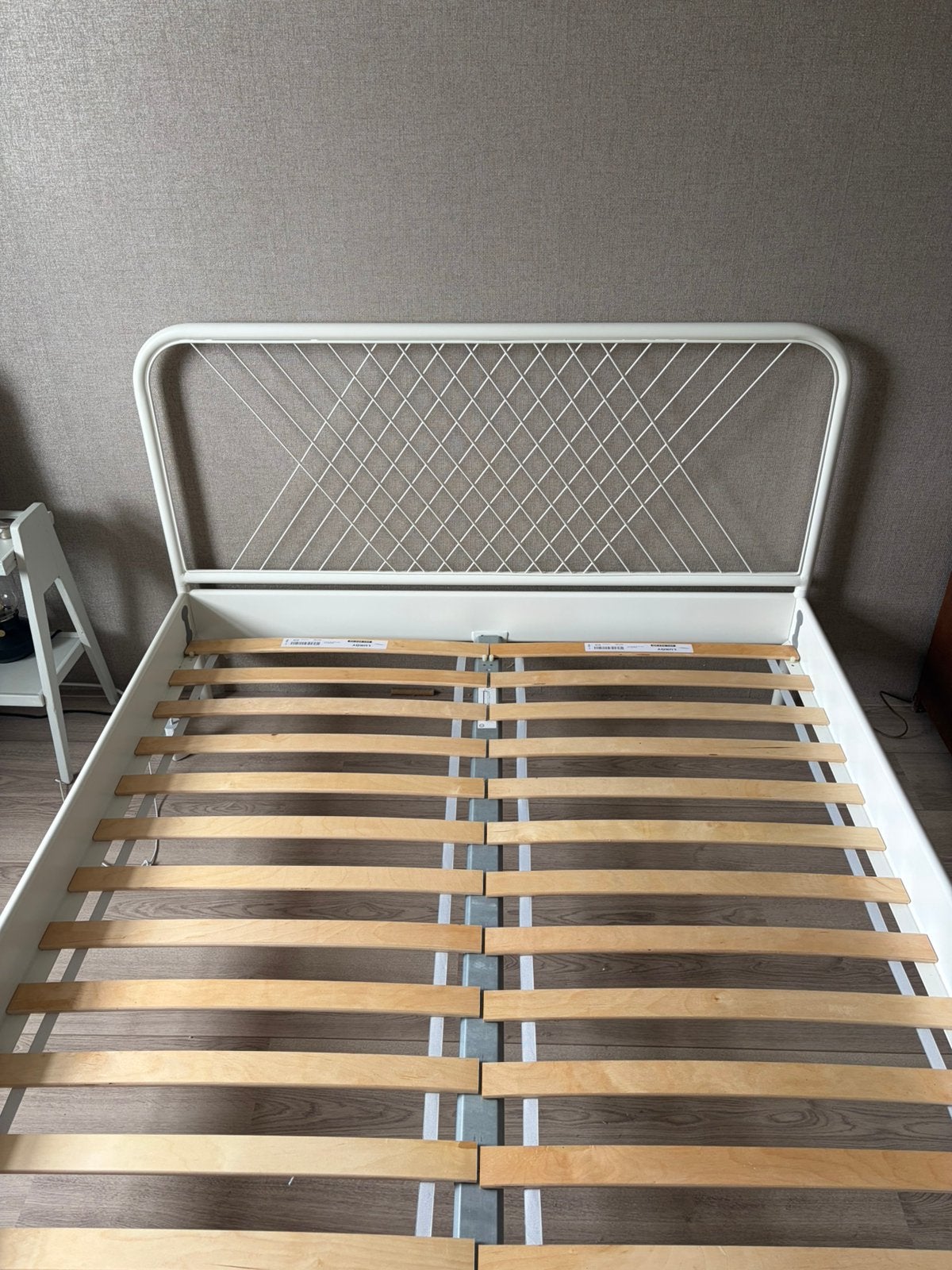 Ikea bed wit, Huis en Inrichting, Ophalen, Wit, Tweepersoons, 140 cm