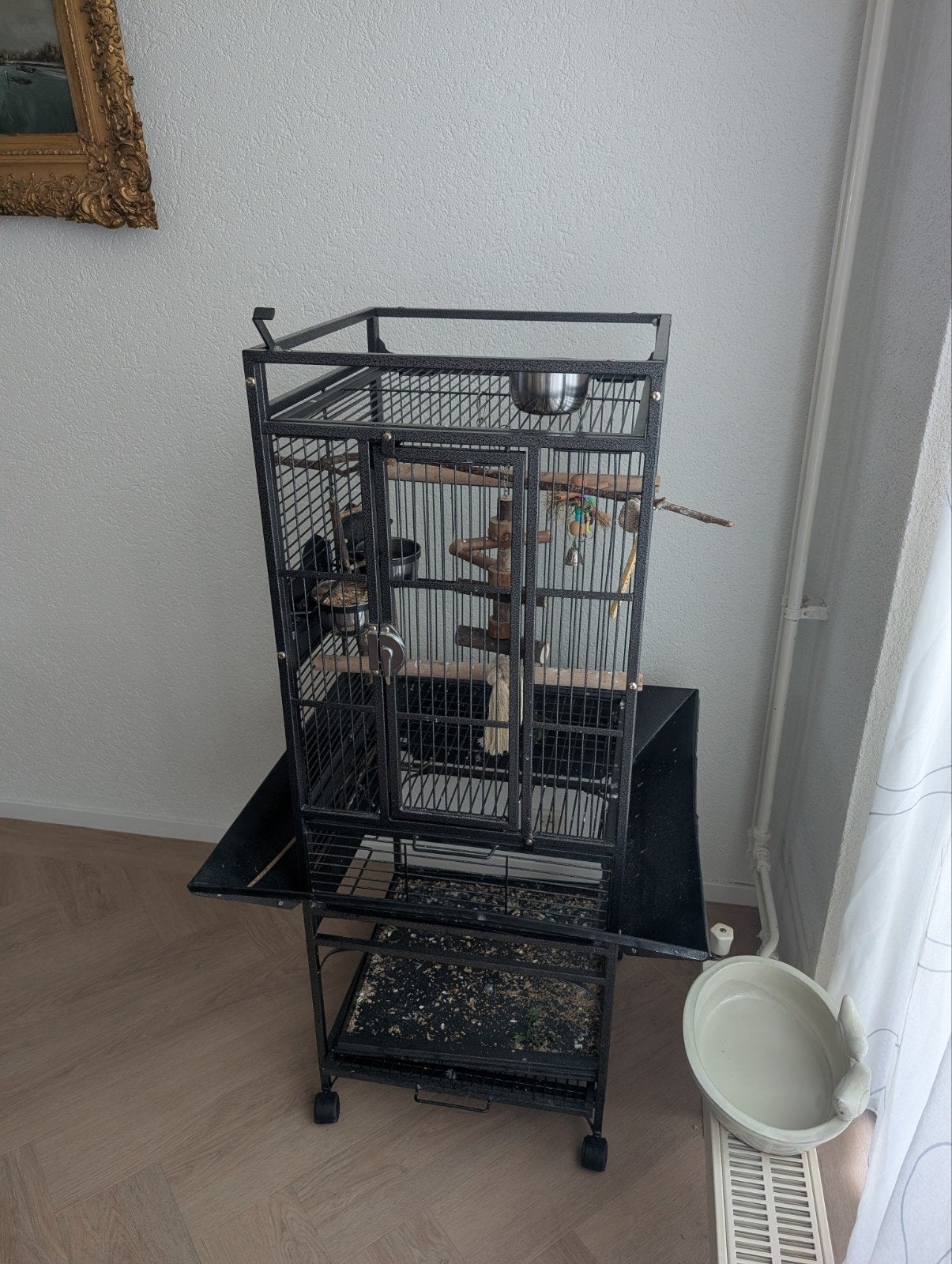 Papegaaienkooi / Vogelkooi Strong Villa Helios, Ophalen, Zo goed als nieuw, Metaal, Vogelkooi