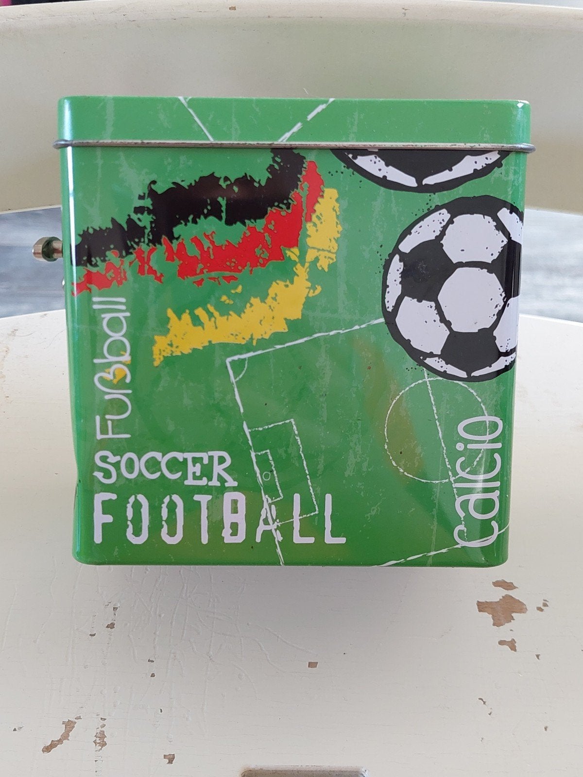 Muziekdoosje Voetbal Thema - Groen, Verzenden