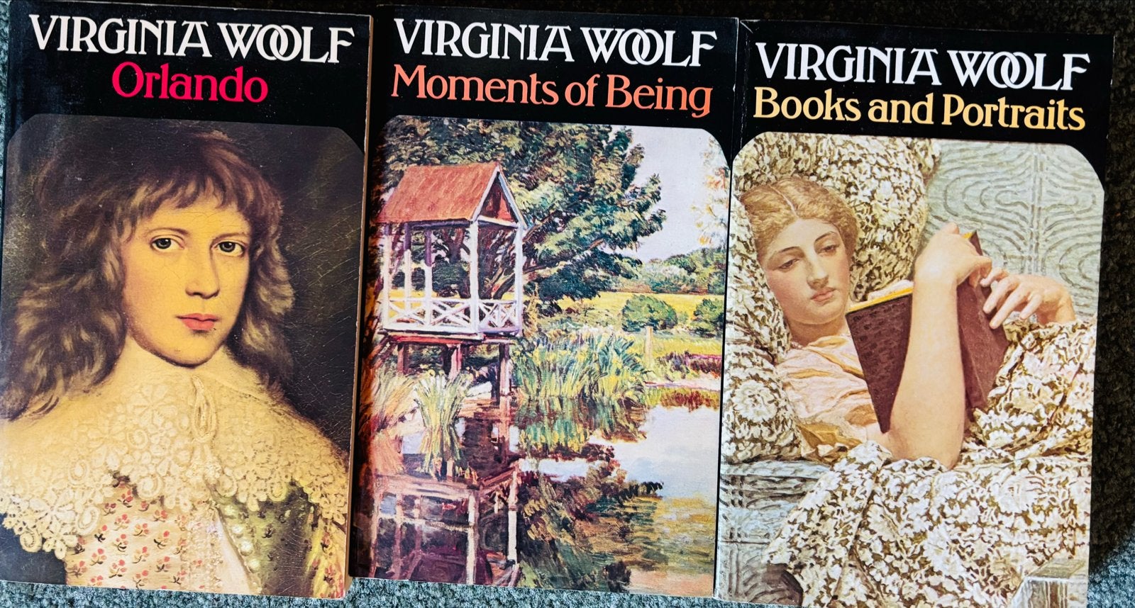 Virginia Woolf Boeken: Orlando, Moments of Being, Books and, Ophalen of Verzenden, Gelezen