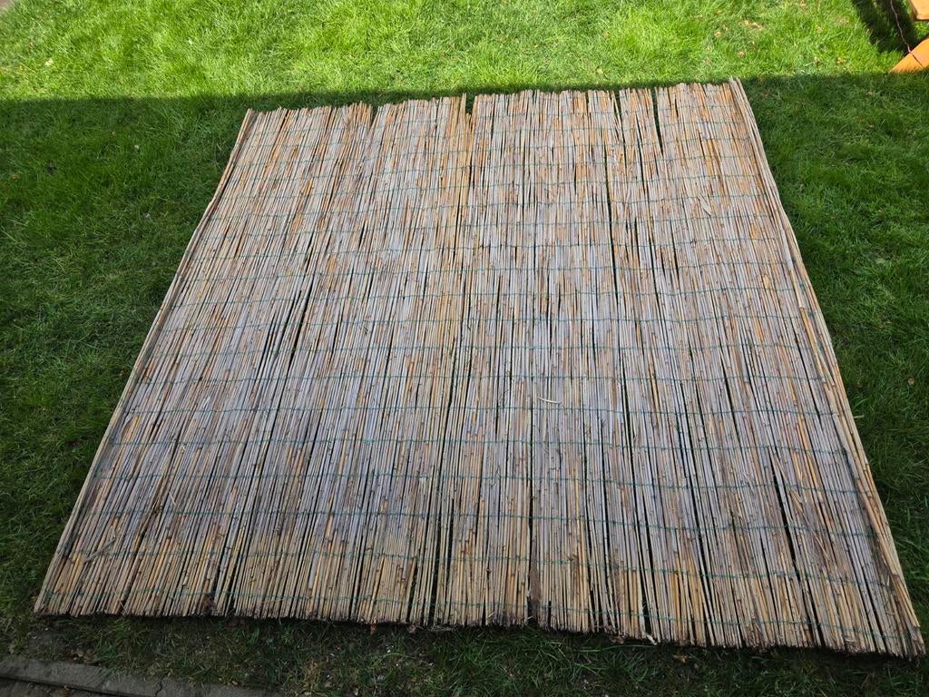 rieten mat van 2x2 meter, Ophalen, Overige materialen, Gebruikt, 200 cm of meer