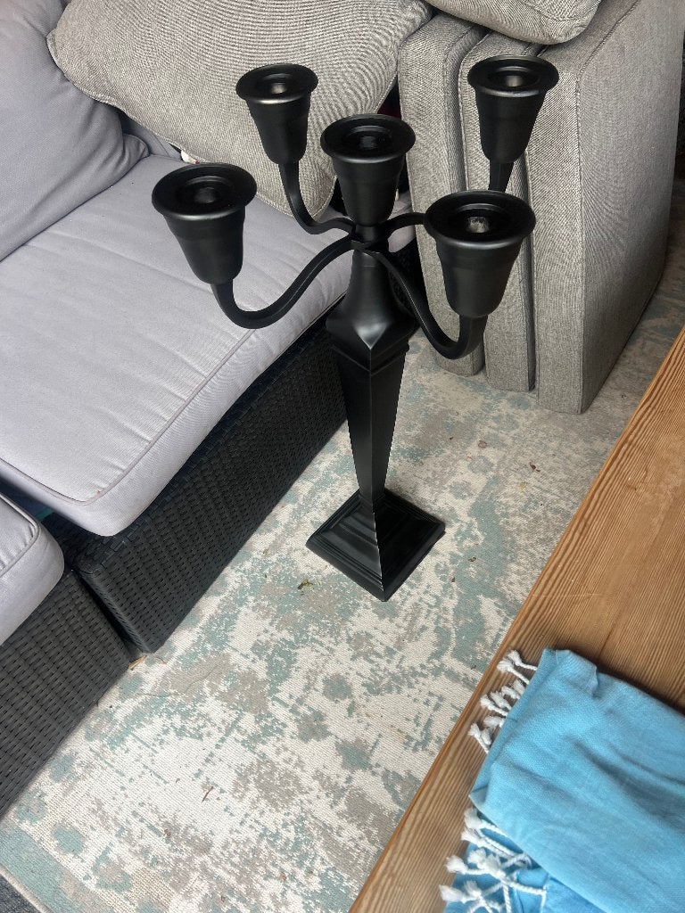Mooie hoge kandelaar 80 cm, Huis en Inrichting, Woonaccessoires | Kandelaars en Kaarsen, Zo goed als nieuw, Metaal, Kandelaar