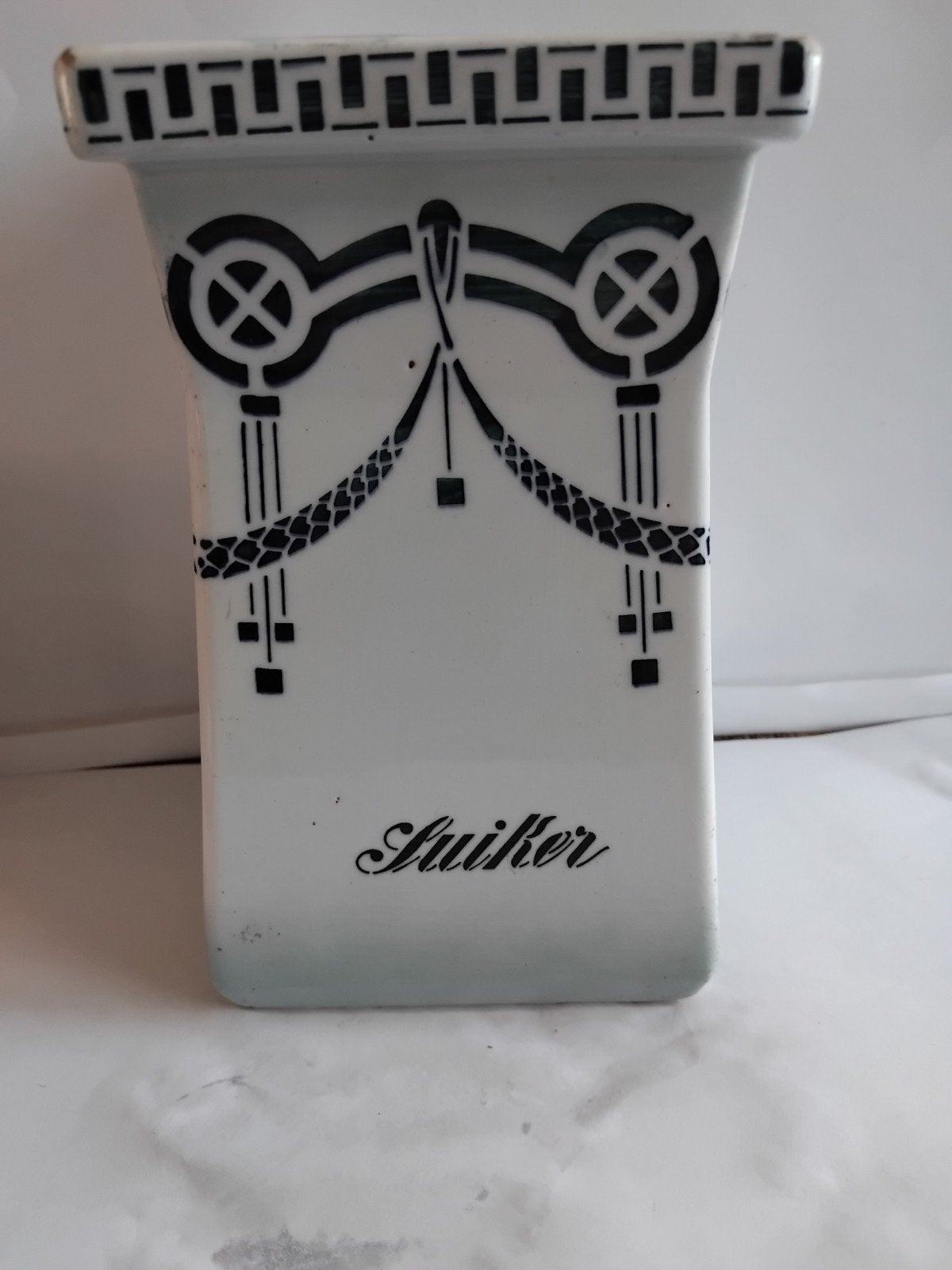 Antieke Suikerbus - Art Deco Stijl, Ophalen of Verzenden
