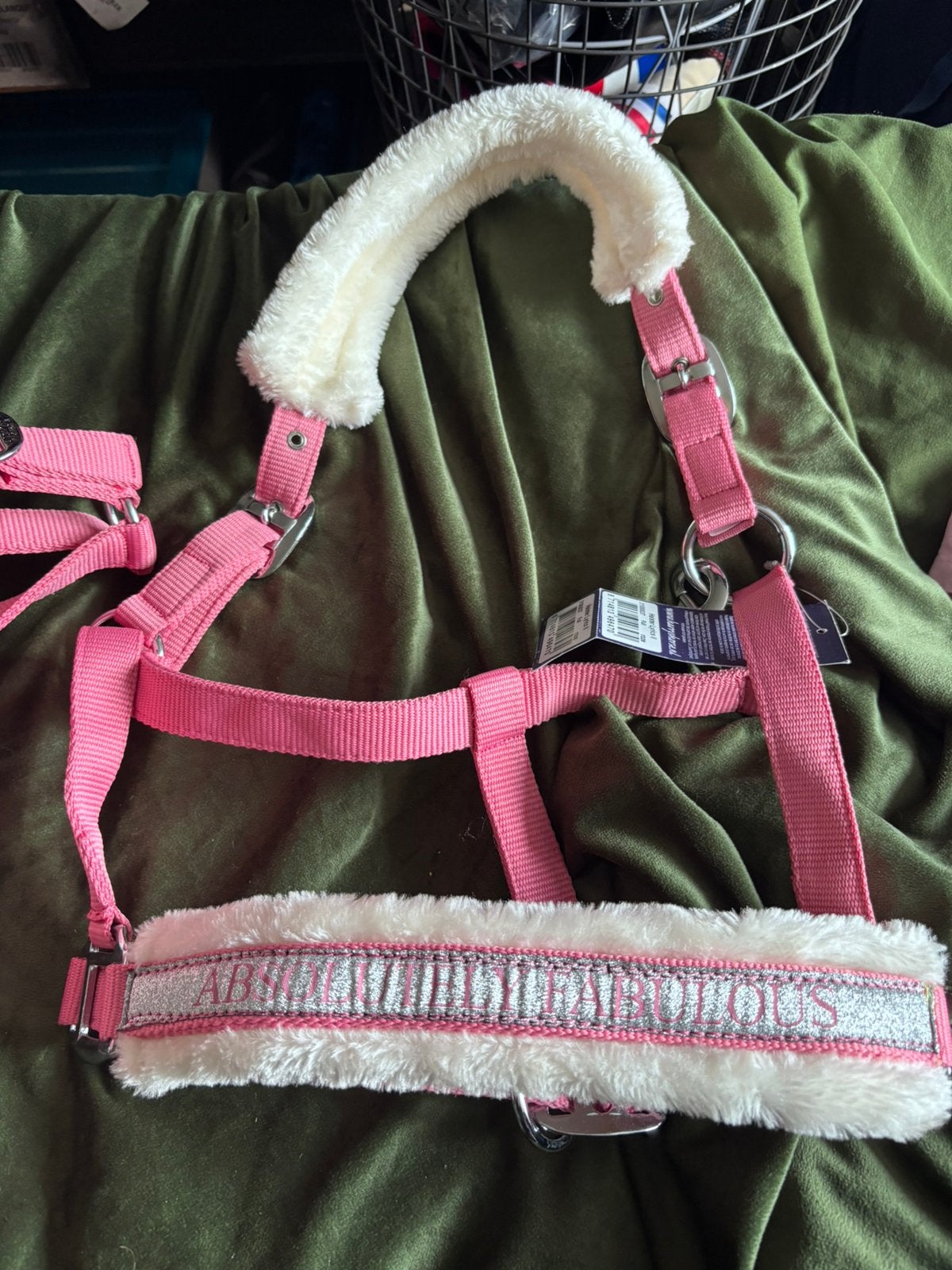 Nieuw met prijskaartje halster maat Cob, Met strass/glitters, Harry's Horse, Nieuw, Ophalen of Verzenden
