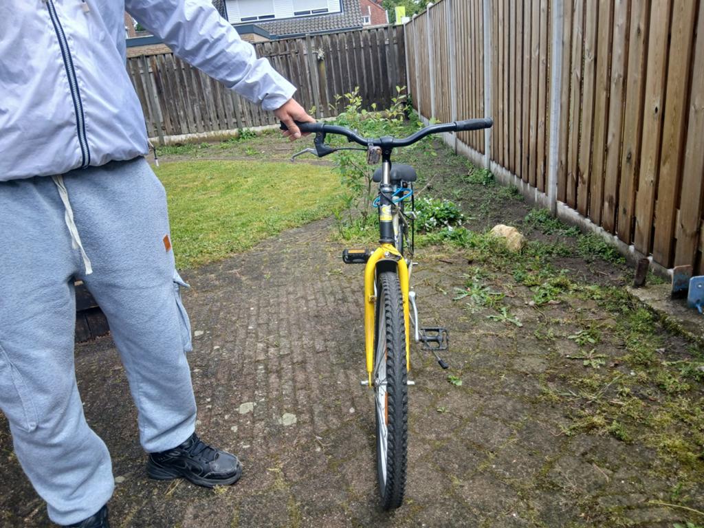 Fiets met lamp, Fietsen en Brommers, Overige merken, Terugtraprem, Gebruikt, Versnellingen