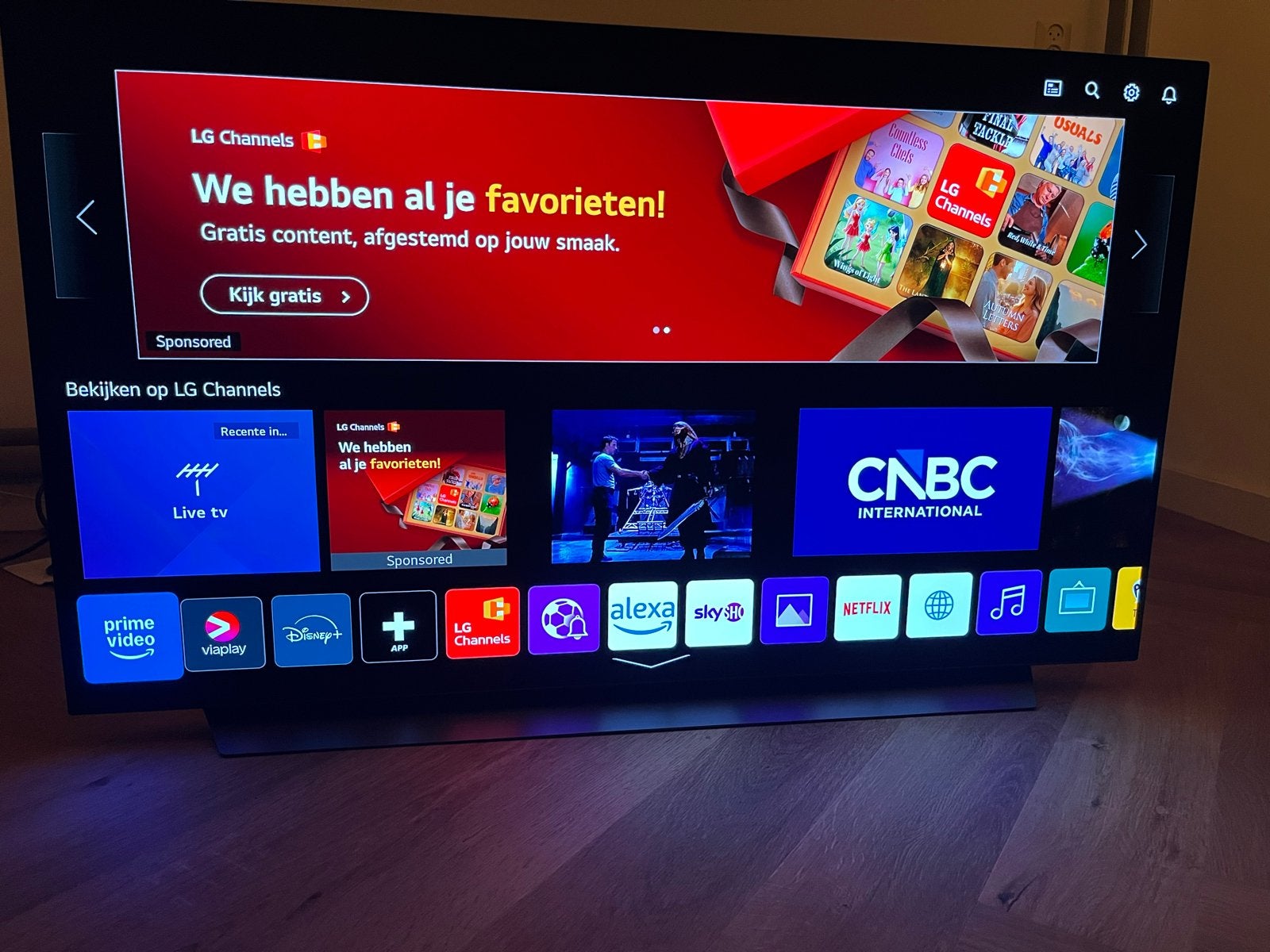 LG OLED55CX6LA 55 inch 4K OLED Smart TV, Ophalen, OLED, Zo goed als nieuw, 100 Hz