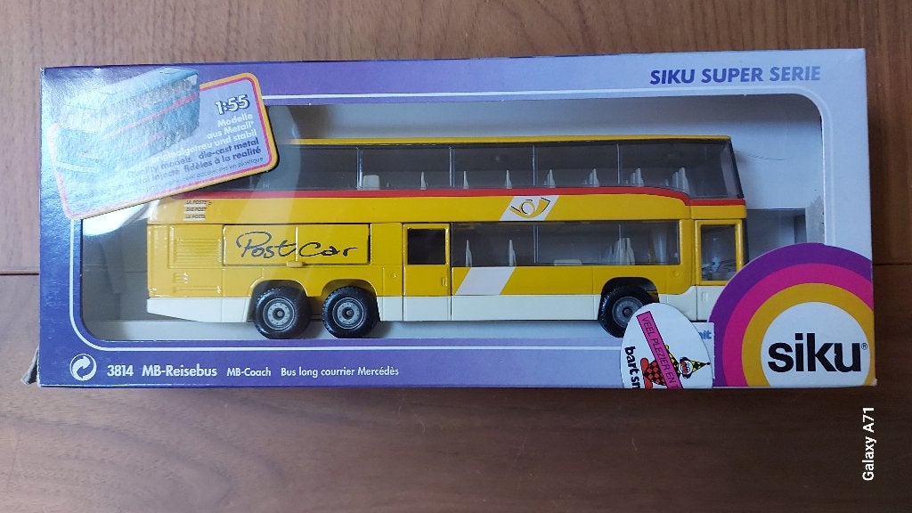 Siku 3814 Postcar - Zwitserland, Hobby en Vrije tijd, Modelauto's | 1:50, Ophalen of Verzenden, Zo goed als nieuw, Bus of Vrachtwagen
