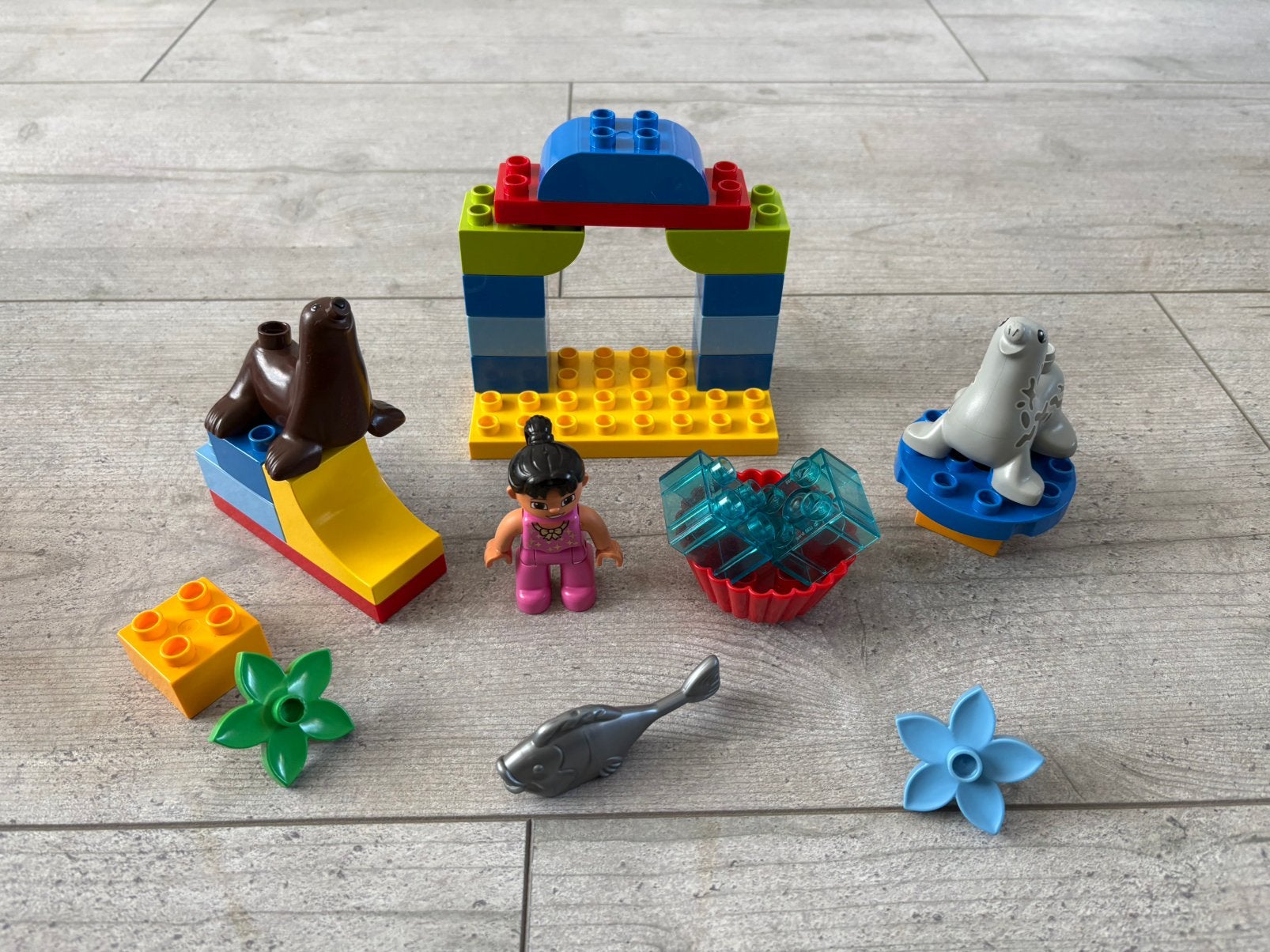 Duplo Circus Show met Zeehonden., Ophalen of Verzenden, Zo goed als nieuw, Duplo