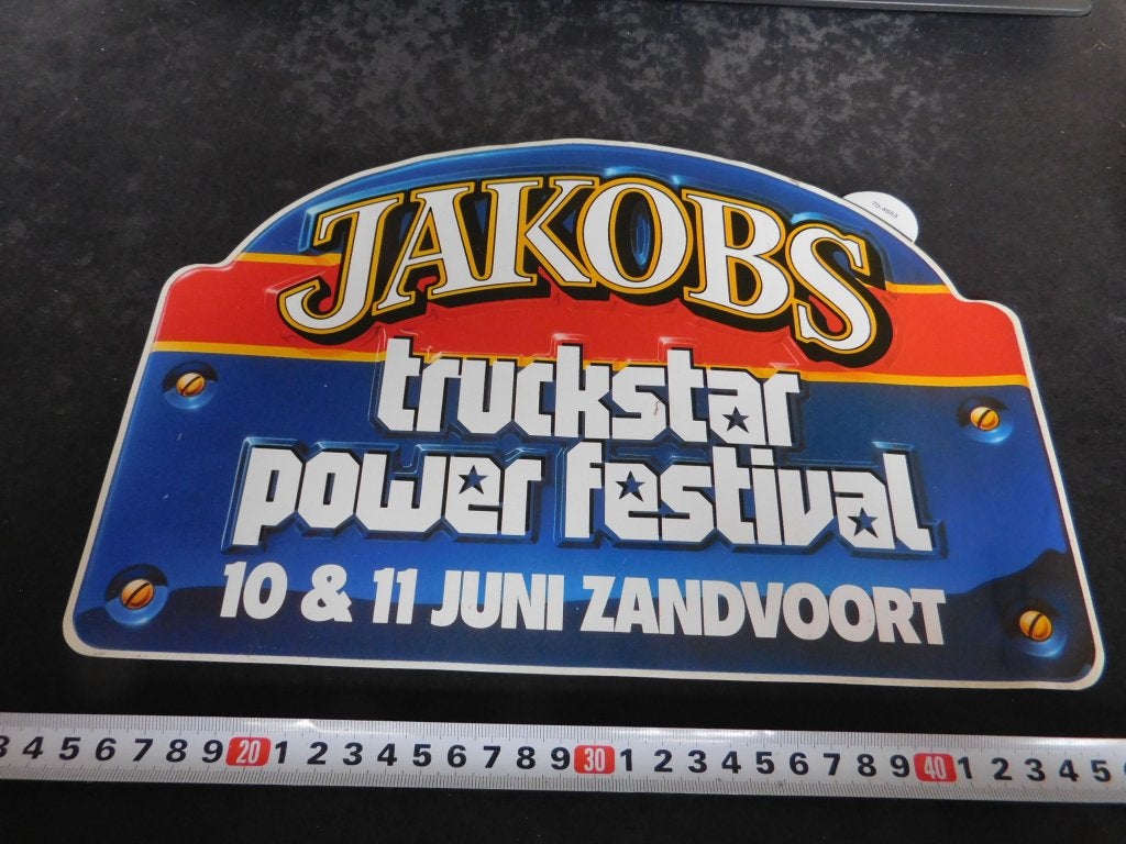 sticker JAKOBS Truckstar Power Festival   ZANDVOORT *, Ophalen of Verzenden, Zo goed als nieuw
