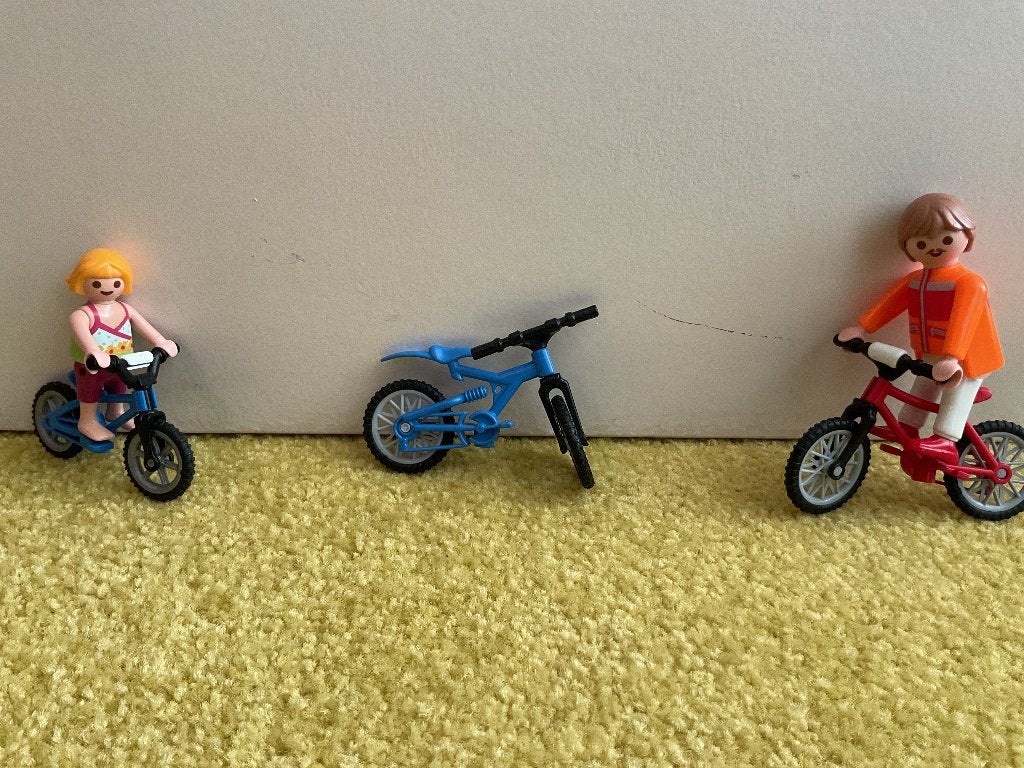 Playmobile fietsen, Ophalen, Zo goed als nieuw, Losse onderdelen, Figuren