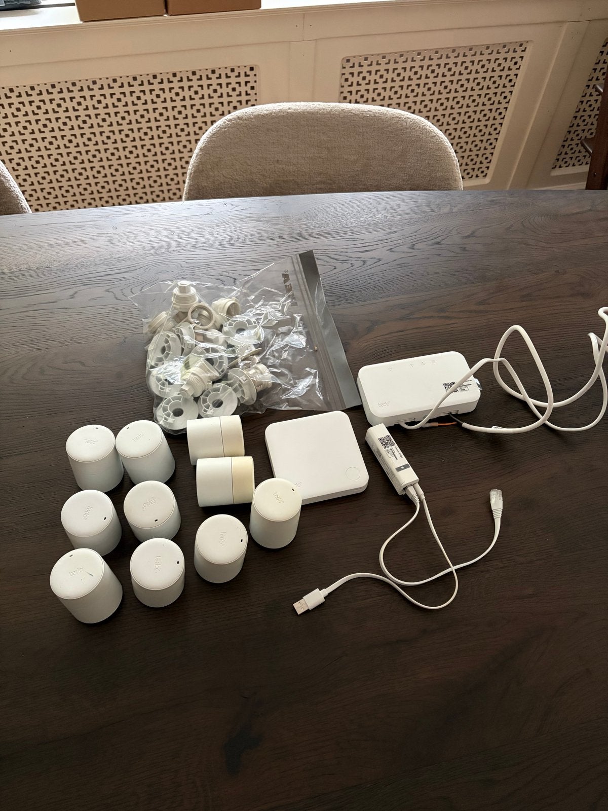 Tado Slimme Thermostaat V3+ Starter Kit & 10 Radiatorknoppen, Ophalen of Verzenden, Zo goed als nieuw, Overige merken, Overige typen