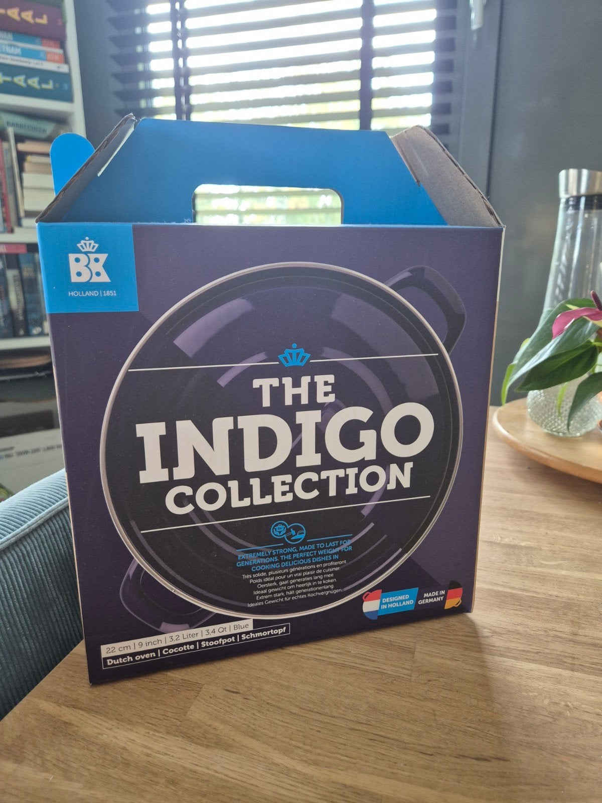 NIEUW BK Indigo Collection Dutch Oven - 22 cm, 3.2L, BK, Nieuw, Ophalen of Verzenden, Emaille