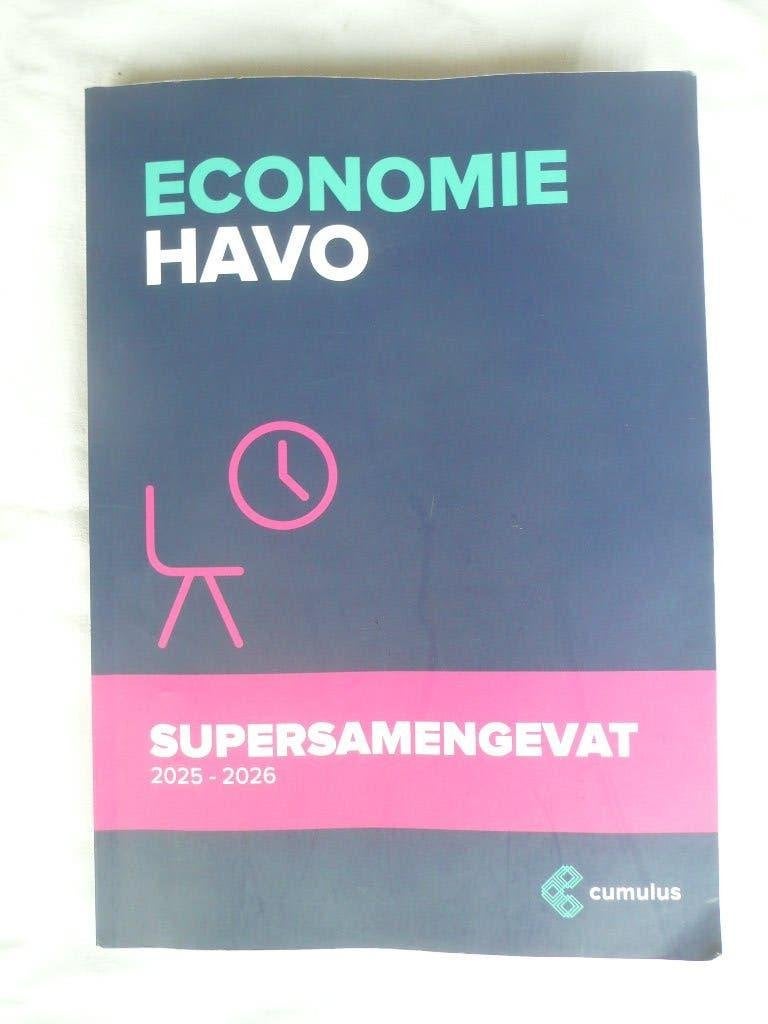 Economie Havo supersamengevat 2025-2026 - Cumulus, Boeken, Ophalen of Verzenden, Zo goed als nieuw, Overige niveaus, Economie