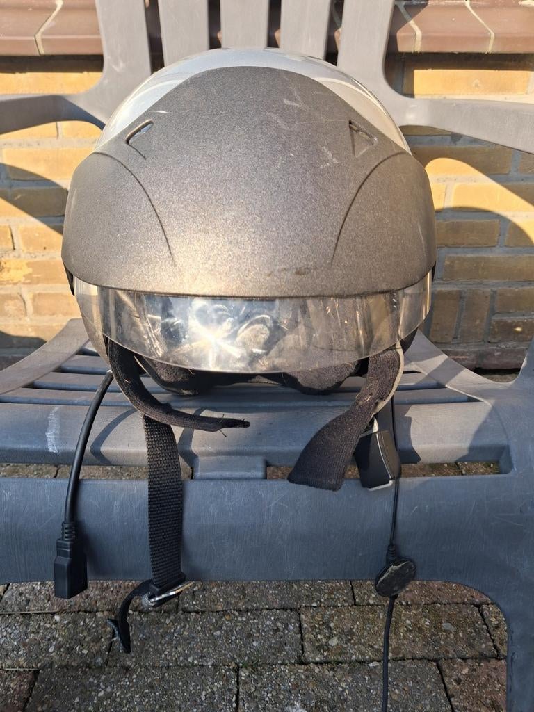Nette AGV helm maat L met USB en microfoon aansluiting, Ophalen of Verzenden, Gebruikt, Large, AGV