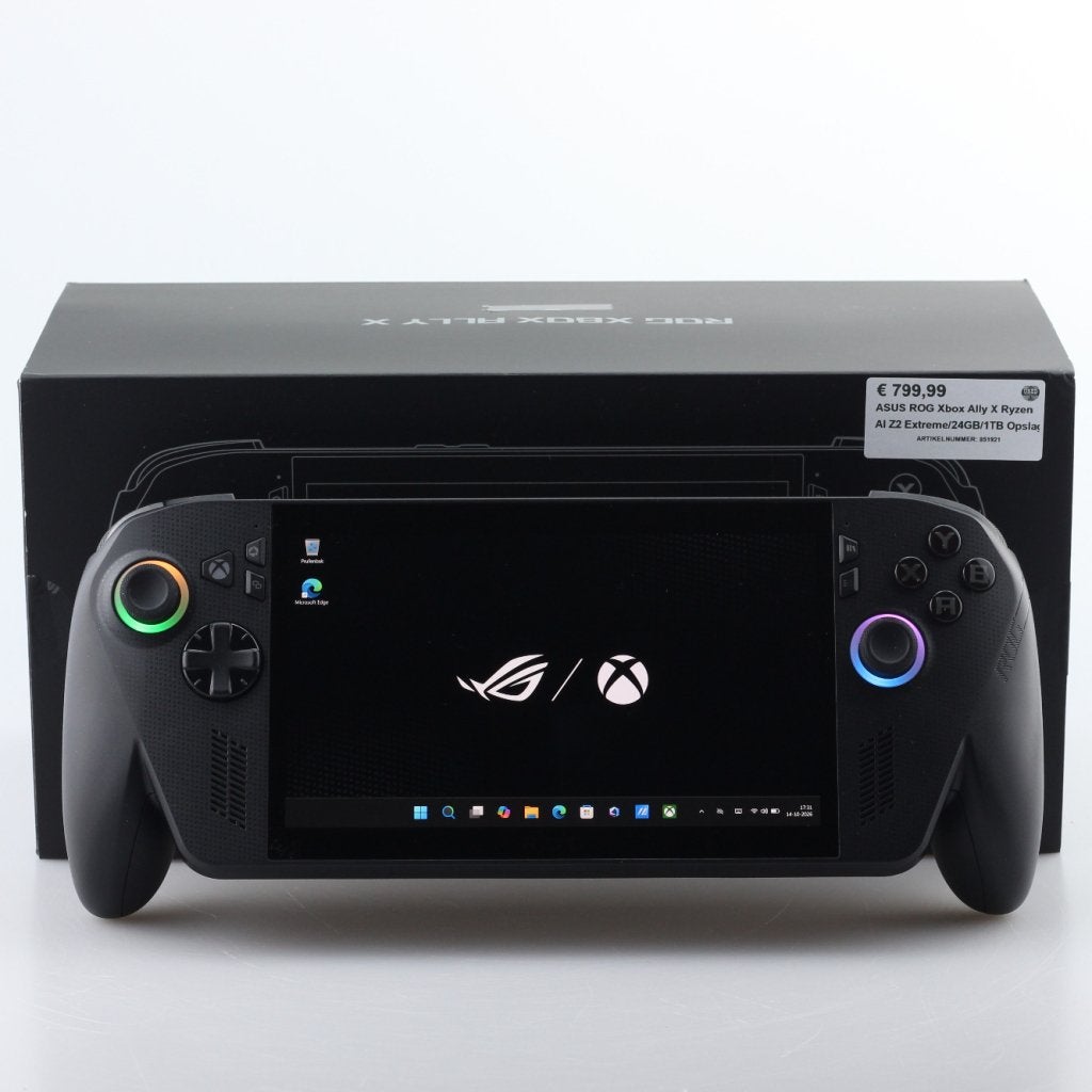 ASUS ROG Xbox Ally X Ryzen AI Z2 Extreme/24GB/1TB Opslag, Asus, Zo goed als nieuw, Support@asus.com, No. 15, Li-Te Road, Beitou District
Taipei 112
Taiwan