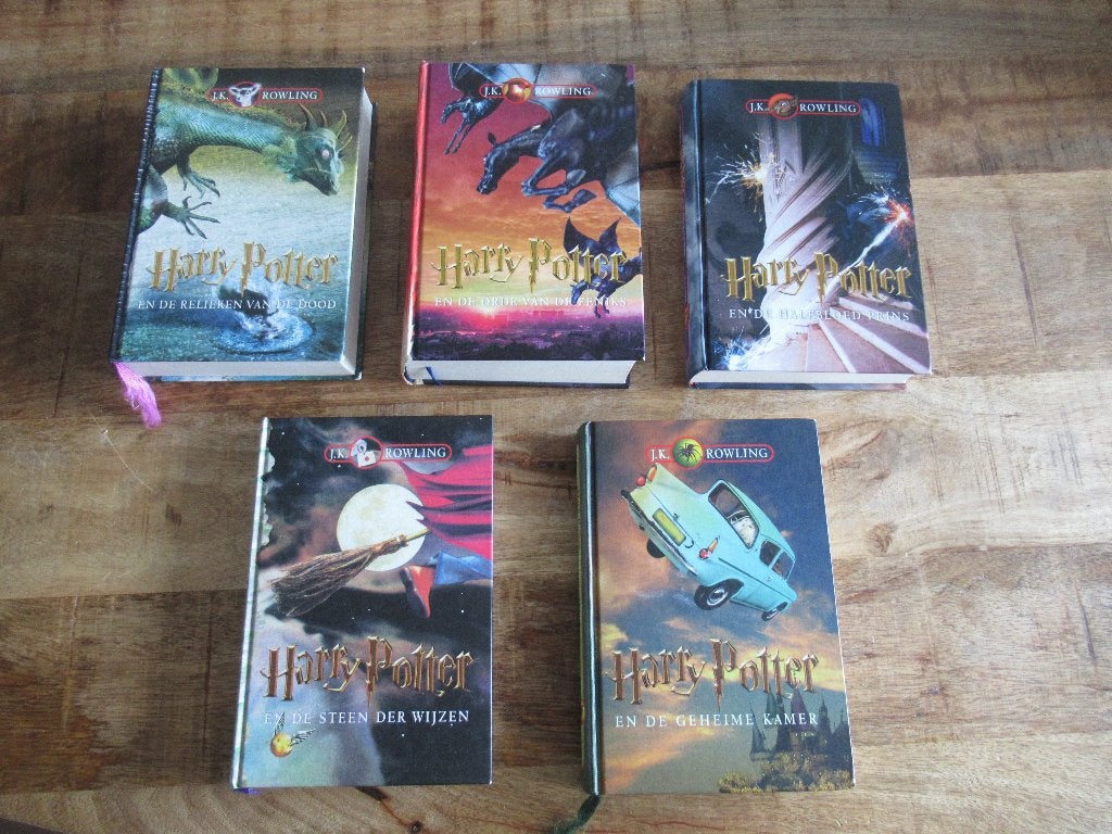 5 verschillende Hardcover delen Harry Potter boeken boek, Boeken, Ophalen of Verzenden, Zo goed als nieuw, J.K. Rowling