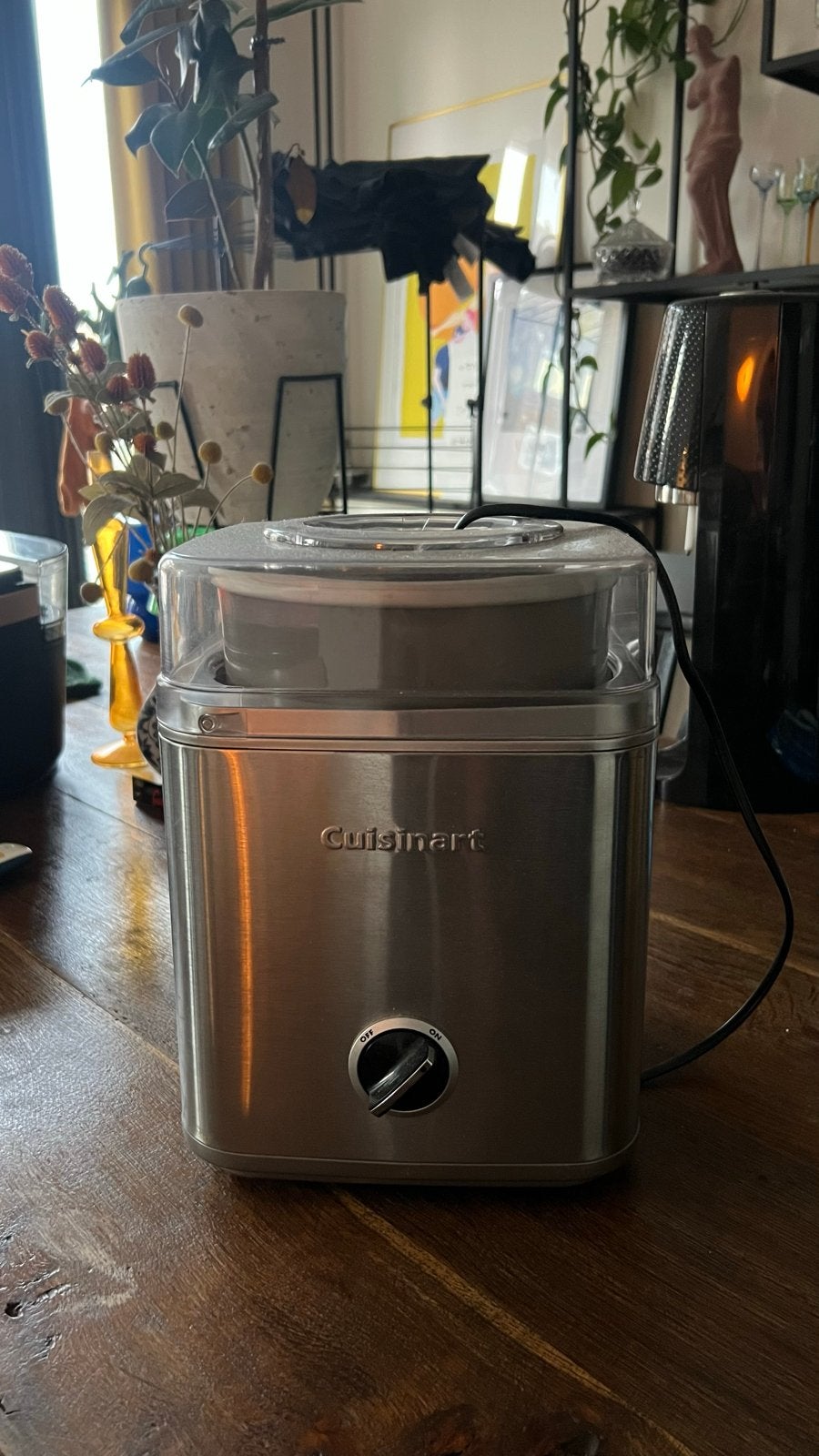 Cuisinart IJsmachine - Maak zelf heerlijk ijs!, Ophalen of Verzenden, Zo goed als nieuw, Koelelement