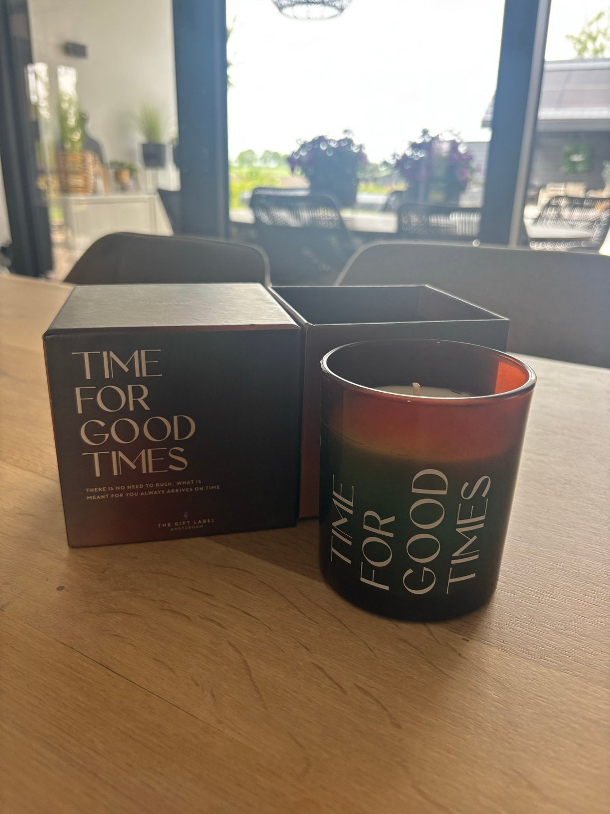 The Gift Label Kaars 'Time for Good Times' - Nieuw, Overige materialen, Nieuw, Ophalen of Verzenden, Kaars