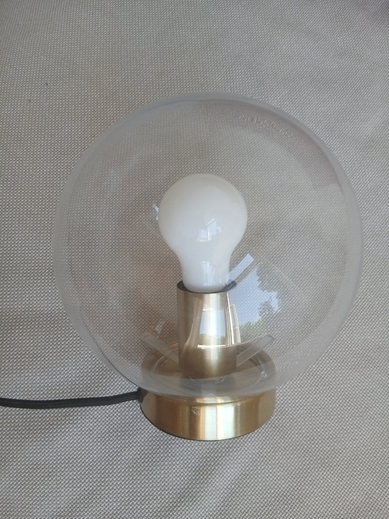 Ikea bol lamp, Goud, Zo goed als nieuw, Glas, IKEA
