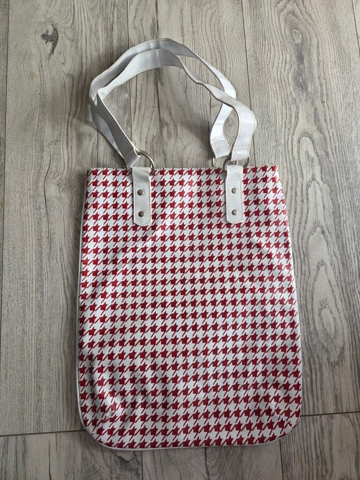 Bershka tas rood/wit houndstooth, Ophalen of Verzenden, Gebruikt, Rood, Handtas