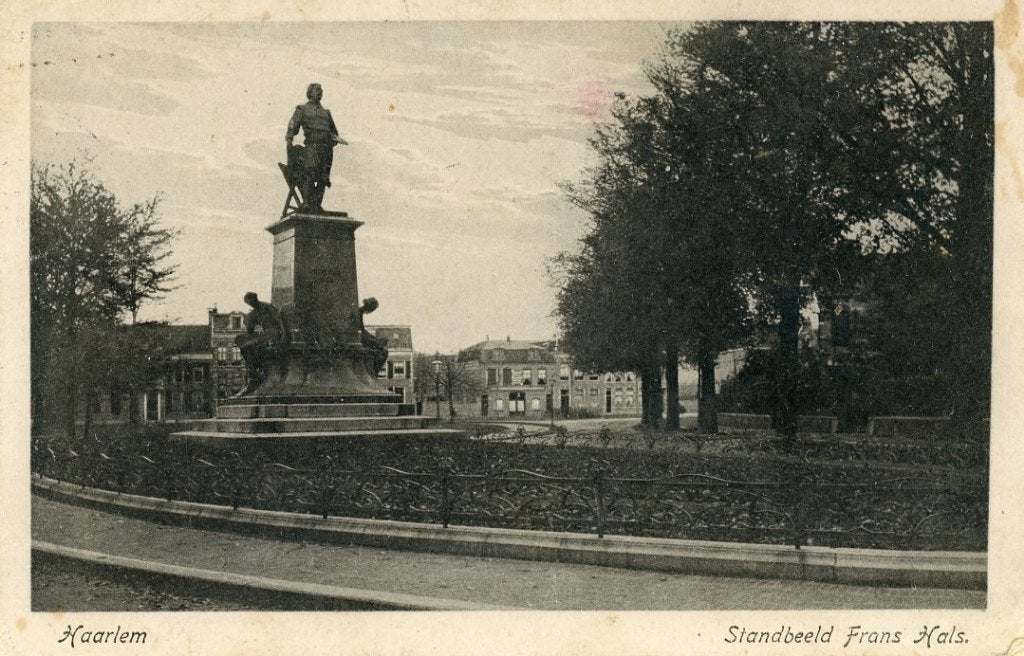 HAARLEM – Florapark, standbeeld Frans Hals 1926 (VC068), Verzenden, 1920 tot 1940, Gelopen, Noord-Holland