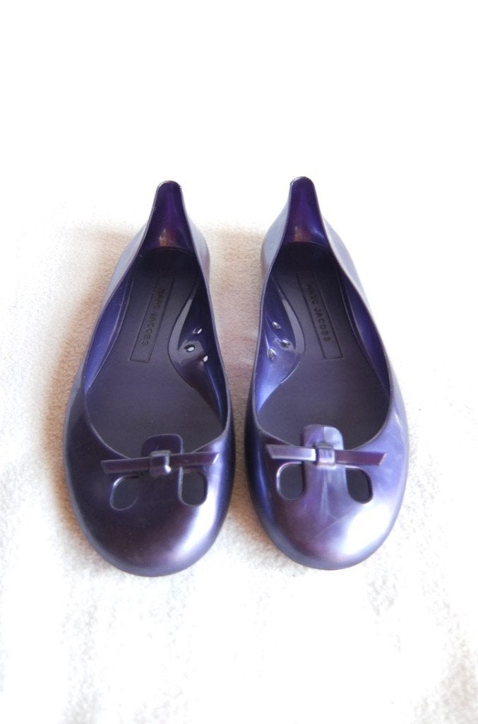 Marc Jacobs Mouse ballerina's paars maat 35, Marc Jacobs, Blauw, Zo goed als nieuw, Ballerina's