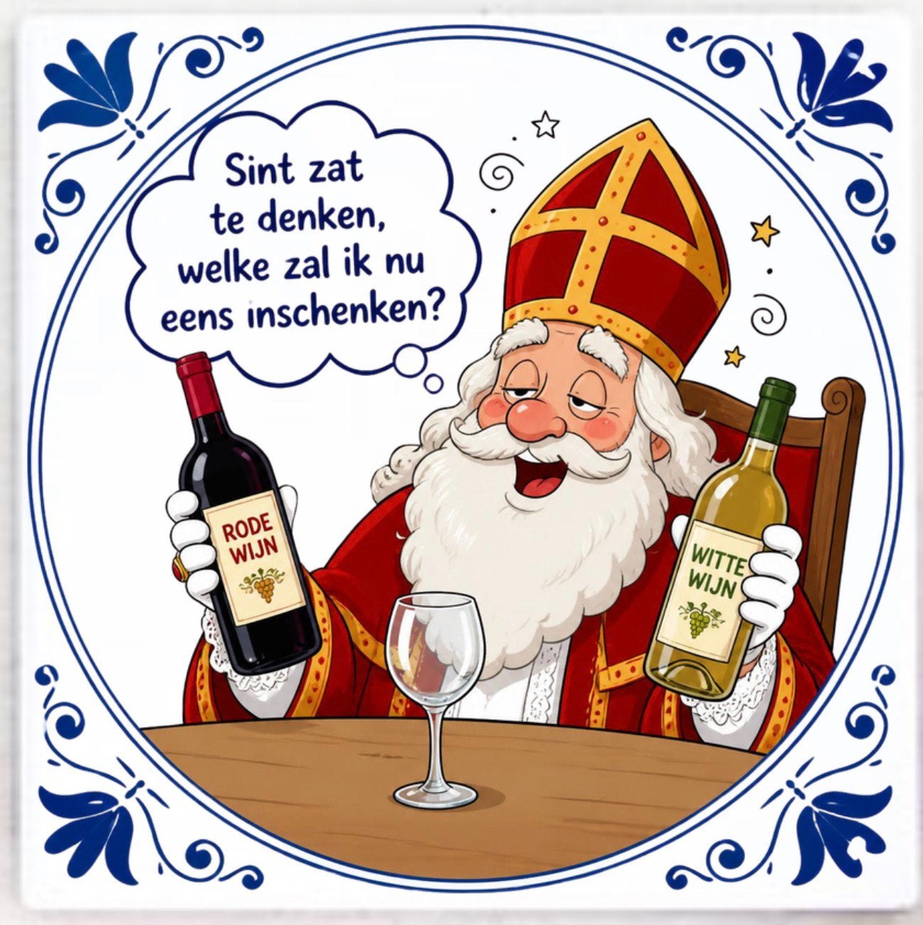Sinterklaas tegel, Ophalen of Verzenden, Nieuw