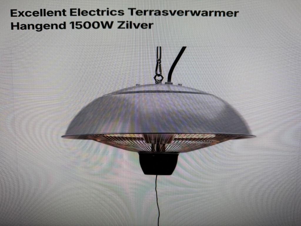 Excellent Electrics terrasverwarmer om op te hangen, Plafond, Nieuw, Waterbestendig, Ophalen